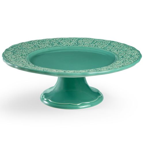 PRATO DE BOLO BOUQUET GARNI MÉDIO VERDE FRESCO - COLEÇÃO ERVAS Ø 30cm