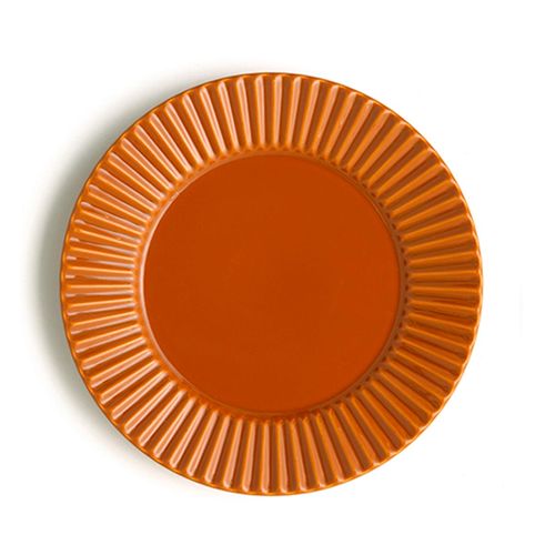 Conjunto com 6 Pratos Raso Plissé Especiarias Canela Ø26cm - por Rita Lobo