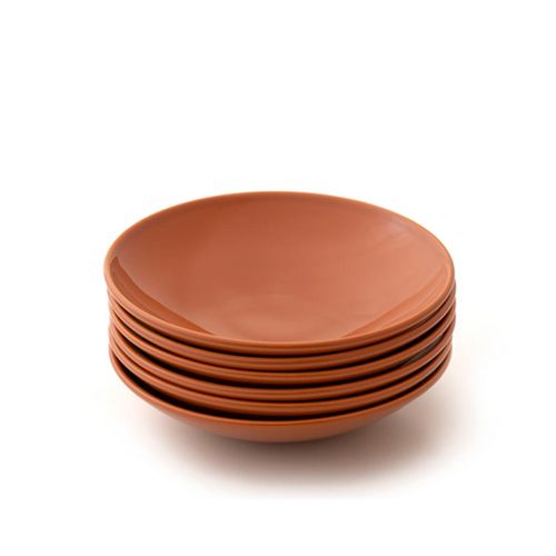 Conjunto com 6 Pratos Fundo Coup Especiarias Canela Ø21cm - por Rita Lobo