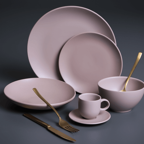 Conjunto com 6 Pratos Raso Coup Stoneware Mahogany Ø26cm