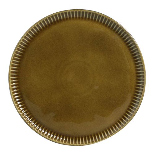 Conjunto com 6 Pratos Raso Linhas Âmbar Ø27,5cm