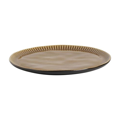 Conjunto com 6 Pratos Raso Linhas Âmbar Ø27,5cm
