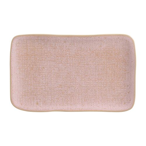 Conjunto com 4 Travessas Retangular Média Juta Litchi 27x16cm