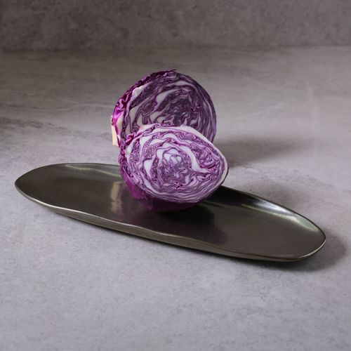 Conjunto com 4 Travessas Oval Rasa Grande Orgânico Metallica 36x13cm