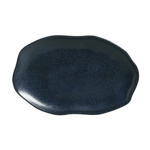 Conjunto com 4 Travessas Oval Rasa Média Bio Night Blue 30x20cm