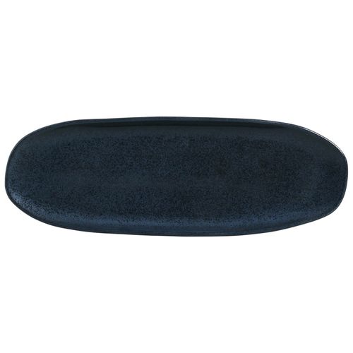 Conjunto com 4 Travessas Oval Rasa Grande Orgânico Night Blue 36x13cm
