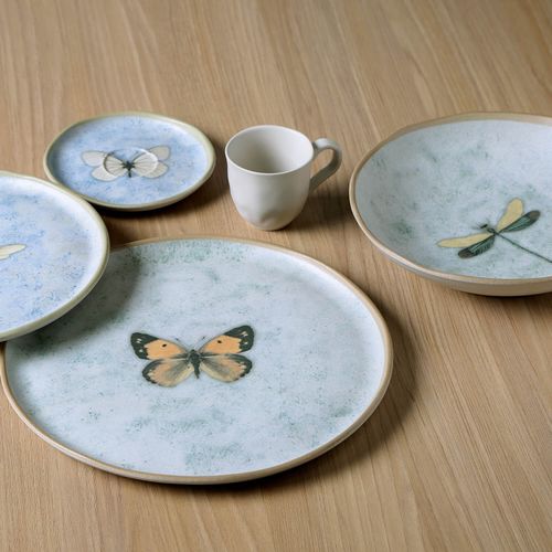 Conjunto com 6 Pratos de Sobremesa Bio Animália Ø21,5cm