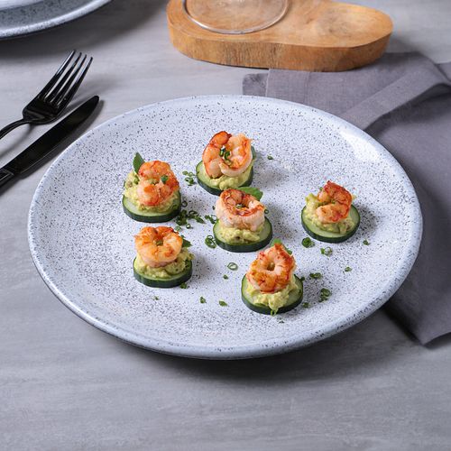Conjunto com 6 Pratos Raso Coup Stoneware Hotelaria Echo Ø26,5cm