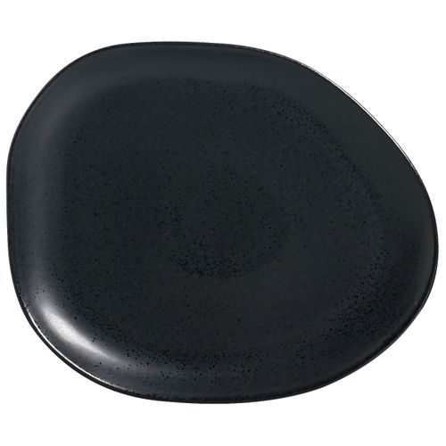 Conjunto com 6 Pratos Raso Oval Orgânico Eclipse 31x24x2,5cm