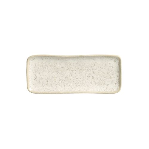 Conjunto com 4 Travessas Retangular Pequena Orgânico Vanilla 22x9,5cm
