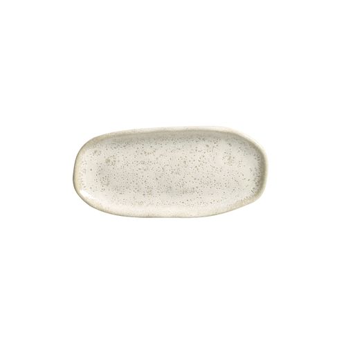 Conjunto com 4 Travessas Oval Rasa Mini Orgânico Vanilla 16,5x8cm