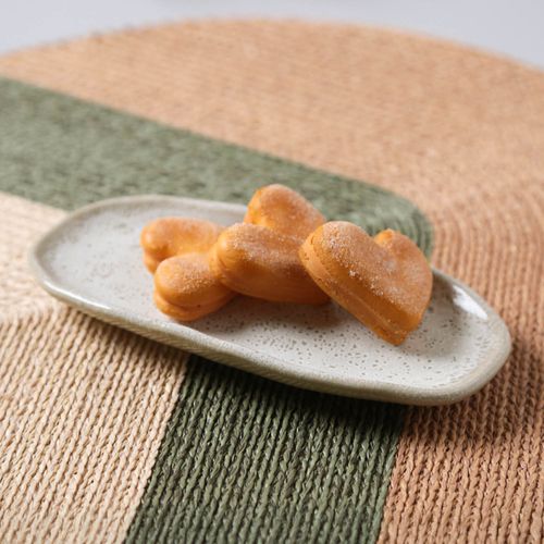Conjunto com 4 Travessas Oval Rasa Mini Orgânico Vanilla 16,5x8cm