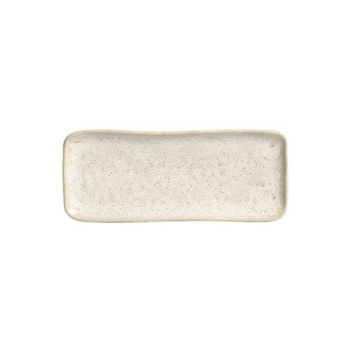 Conjunto com 4 Travessas Retangular Pequena Orgânico Vanilla 22x9,5cm