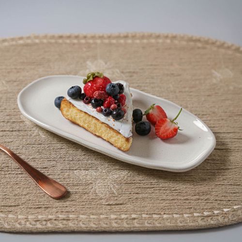 Conjunto com 4 Travessas Oval Rasa Pequena Orgânico Glam 23x11cm
