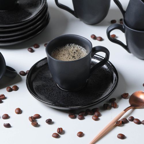 Conjunto com 6 Xícaras de Café com Pires Bio Eclipse 120ml