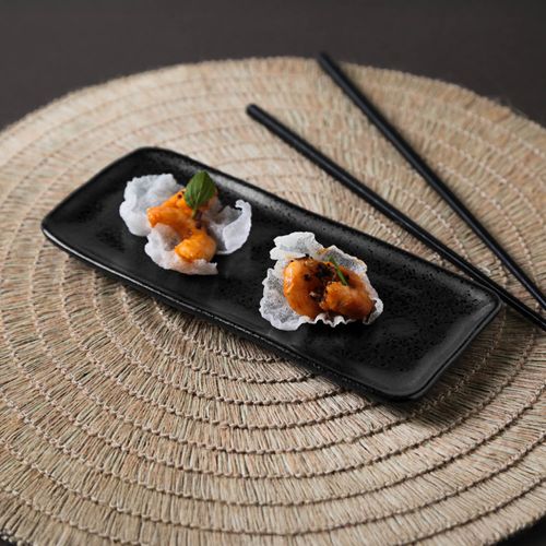Conjunto com 4 Travessas Retangular Pequena Orgânico Eclipse 22x9,5cm