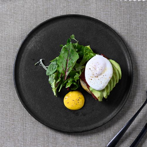 Conjunto com 12 Pratos Raso Basic Rust Ø25cm