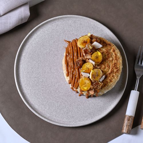 Conjunto com 12 Pratos Raso Basic Sandy Ø25cm