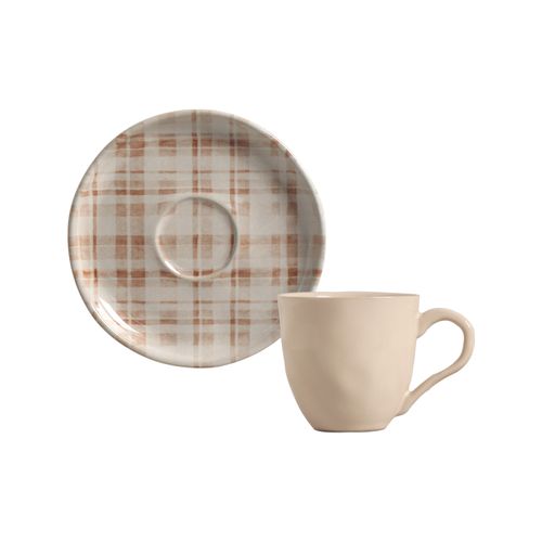 Conjunto com 6 Xícaras De Café com 6 Pires Bio Sweet Road 120ml