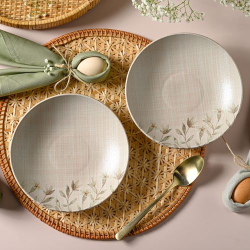 Conjunto com 6 Pratos Fundo Coup Stoneware Entre Laços Ø20,3cm 600ml