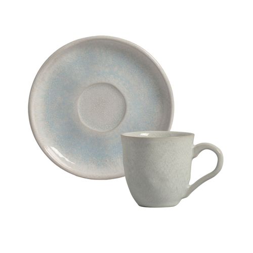 Conjunto com 6 Xícaras De Chá com 6 Pires Bio Azura 170ml